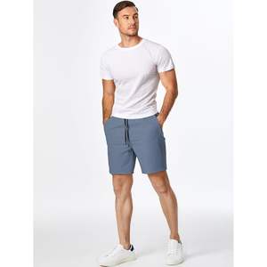 2025 short de sport pour hommes 4 voies Stretch 7 pouces cordon fermeture éclair poches XXS taille uni teint foncé techniques Logo taille élastique - Product Image 4