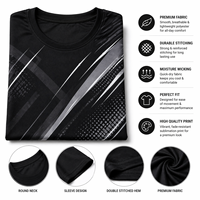 Vêtements à bas prix T-shirt homme personnalisé Maillot de sport d'été Sublimation 100% Coton Respirant Décontracté Uni Col Rond Ample