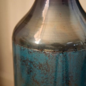 Bloom Code Modern Handmade Metal Floor <b>Vase</b> Blue Gradient Finish Decorative Sculpture 28.34in 24.4in 20.4in <b>Set</b> of <b>3</b> - Product Image 2