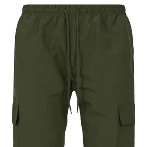 Nueva llegada con múltiples bolsillos, pantalones cargo de color sólido para hombre, ropa para exteriores, transpirable, logotipo personalizado - Product Image 6