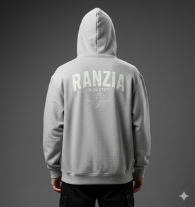 Sudadera con capucha de algodón para hombre con cremallera, estilo desgastado y bordado, de Ranzia Industry Factory, venta al por mayor, fabricante - Product Image 4