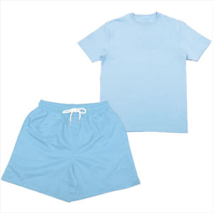 Men's Black <b>Knitted</b> Hooded T-Shirt and Shorts <b>Set</b> Casual Summer Jogging ODM Two Piece Outfit - Product Image 5