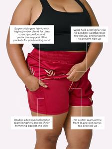 Shorts de Boxeo Muay Thai de Doble Capa Personalizados para Mujer con Logotipo Frontal, Diseño Transpirable y Ligero para MMA y Kickboxing - Product Image 4