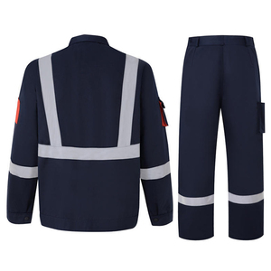 Custom Hi-Vis Construction Suit Men's Electrician Workwear Reflective <b>Overall</b> Coverall with Custom Logo Hi-Vis Working Uniform - Product Image 4