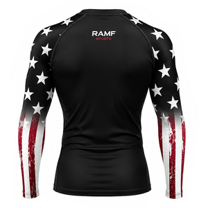 Camiseta de Compresión Larga Unisex para Adultos, Personalizada con Estampado BJJ, Spandex con Protección UV y Pantalones Cortos Deportivos al por Mayor - Product Image 6