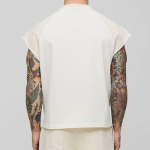 Solid Color New Arrival Blank Tank <b>Top</b> <b>Men</b> Custom Logo Reglan Sleeveless Design Outdoor <b>Cropped</b> Vintage Casual Wear <b>Top</b> Jersey - Product Image 3
