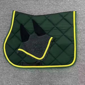 Sudadero Multiusos Verde con Ribete Amarillo, Forro Polar y Relleno de Poliéster, Equipo de Equitación - Product Image 1