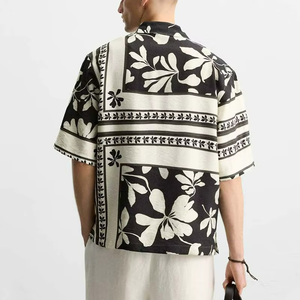 Chemises Hawaïennes pour Homme, Nouveau Design, Imprimé Hibiscus, Design Tribal Polynésien, Personnalisé, Grande Taille, Imprimé, Séchage Rapide - Product Image 3