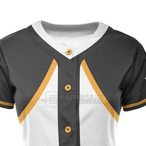 Maillot de softball personnalisé pour femme, respirant, séchage rapide, uniforme d'équipe athlétique, chemise de sport à manches courtes, 100 % polyester, toutes tailles - Product Image 5