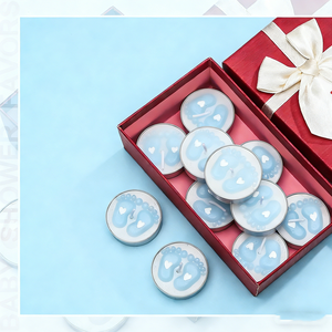 Velas Aromáticas Personalizadas para Baby Shower, Recuerdos con Aroma a Flores, Regalos Personalizados para Invitados con Conejito - Product Image 1
