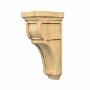 Corbel en bois massif naturel, support décoratif en bois pour étagère murale, garniture de fenêtre, encadrement de porte, décoration intérieure et extérieure - Product Image 1
