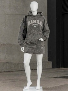 Conjunto de Falda y Sudadera Corta Amarilla para Mujer, Estilo Ajustado, 2 Piezas, para Otoño - Product Image 4