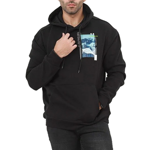Nouveaux sweats à capuche en molleton thermique 100% coton pour hommes, de haute qualité, pour l'hiver, avec poche, logo personnalisé imprimé, respirant, respectueux de l'environnement - Product Image 1