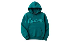 Sweat à capuche unisexe coupe oversize et carrée, épaules tombantes, broderie effet usé, option délavée à l'acide, 100% coton French Terry, logo en caoutchouc en relief - Product Image 5