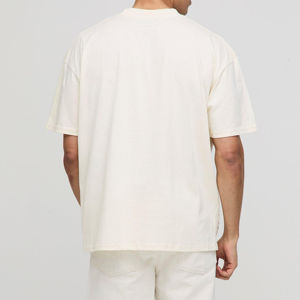 T-shirts pour hommes vintage délavés à l'acide personnalisés, 100% coton, 250 GSM, streetwear surdimensionné avec impression DTG, impression sérigraphique - Product Image 3