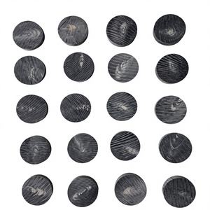 Botones de Cuerno de Búfalo Negro Azabache Personalizables de Alta Calidad al por Mayor, Botones Naturales de Excelente Calidad para Accesorios de Prendas - Product Image 4