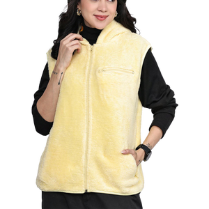 Women Sherpa fleece Faux Fur Wool Coat Breathable Warm Plush Casual hooded zipper collar Jacket snow wear <b>comfy</b> button closure - Product Image 1