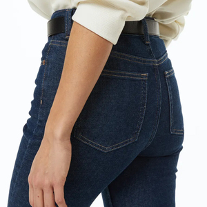 High Quality High Waist Women's Denim Pants OEM Factory Direct Sale Streetwear Style Embroidery Hotsale Straight Loose Fit - Product Image 3