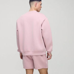 Nueva llegada: Sudadera de lujo extragrande para hombre, color malva básico, de alta calidad, personalizada, de mezcla de algodón, al por mayor. - Product Image 3