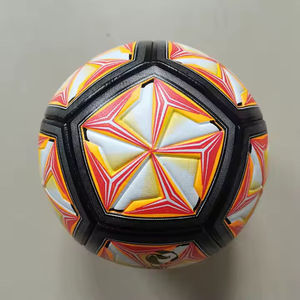 Ballon de football personnalisé à panneaux étoilés, taille 5, pour entraînement, en PU durable, pour matchs et entraînements en extérieur - Product Image 1