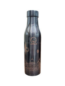 Bouteille d'eau en cuivre pur 100% artisanale 1000 ml, vente flash à prix réduit, bouteille en cuivre pour l'eau potable - Product Image 1