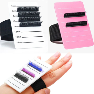 Tuiles rectangulaires en acrylique de haute qualité pour extensions de cils, écologiques et professionnelles, pour un retrait facile des bandes – Prix de gros pour salons - Product Image 2