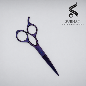 Tijeras de Barbero de Alta Calidad, Tijeras para Cortar Cabello de Acero Inoxidable Color Morado, Tijeras Manuales para el Cuidado del Cabello, con Logotipo Personalizado - Product Image 1