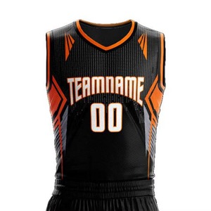 Ensemble d'uniformes de basketball unisexe grande taille, vente en gros, impression par sublimation, nom et numéro de l'équipe, maillot respirant, séchage rapide, 100% coton - Product Image 6