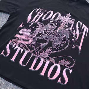 Camiseta de Hombre de Algodón 100% Personalizada de Alta Calidad con Estampado de World Creates Monsters, Cuello Redondo, Manga Corta, Estilo Urbano, 320g - Product Image 2