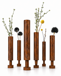 Vase à fleurs magnétique doré tendance, ensemble de vases de table modernes en métal de luxe écologique pour mariage - Product Image 5