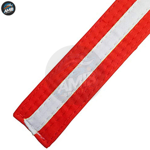 Cinturones de BJJ de algodón con logotipo personalizado al por mayor, equipo de artes marciales de alta calidad para la venta. - Product Image 5