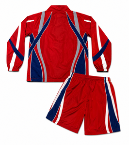 Ensemble coupe-vent zippé à manches longues, veste à col montant, short à taille élastique, sportif, séchage rapide, unisexe, OEM, faible MOQ, 10 pièces - Product Image 4