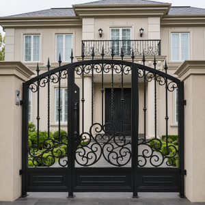 Hermosos marcos de puertas ornamentales y diseños de puertas de hierro sólido que aportan valor, elegancia y seguridad sin fin a su moderna propiedad. - Product Image 3