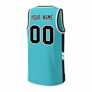 Camiseta de Baloncesto Personalizada al por Mayor, Sublimación, Deportiva, Transpirable, con Nombre y Número Personalizados - Product Image 2