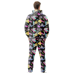Unisex 90s <b>Retro</b> Graphic Print Hoodie and Jogger Pants Set Custom Streetwear Casual Sportswear <b>Tracksuit</b> Wholesale - Product Image 6