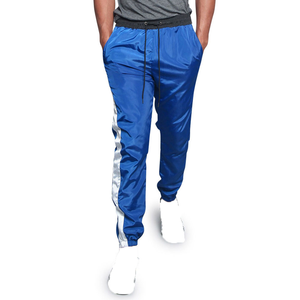 Wholesale Men <b>Nylon</b> Track Pants Custom Side Stripe <b>Jogger</b> Pants Sportswear Casual Gym Training Fitness Trousers OEM ODM - Product Image 1