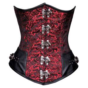 Corsets Vintage pour Femmes, Sexy, Sculptants, Respirants, Modernes, en Brocart, pour Grandes Tailles - Product Image 1