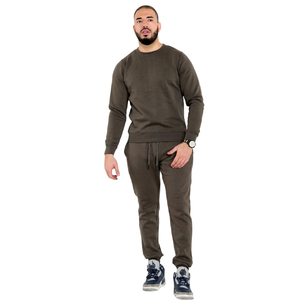 <b>Men</b> Sweatshirt Jogger Set Custom Logo Tracksuit Cotton Fleece Casual Wear Wholesale Manufacturer - Product Image 2
