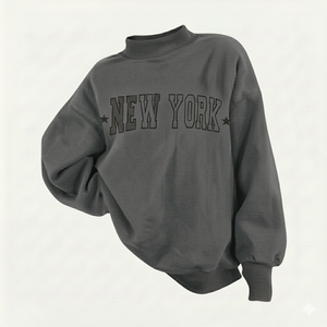 Nouveau style 2026 – Col montant à épaules tombantes avec impression de logo personnalisé pour femme – 100 % coton, léger, coupe-vent, séchage rapide, couleur unie - Product Image 1