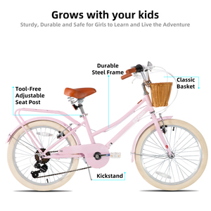 <span class=keywords><strong>Bicicleta</strong></span> Urbana JOYKIE KEANO de 20-26 <span class=keywords><strong>Pulgadas</strong></span>, Acero con Alto Contenido de Carbono, Frenos V Dobles, Protector de Cadena, Canasta Delantera, Portaequipajes Trasero, <span class=keywords><strong>Bicicleta</strong></span> Urbana para Mujer - Product Image 2