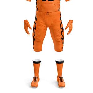 Premium Quality Reflective Breathable Outdoor Design Your Own American Football Uniform Sets MOQ 100% Polyester Custom Made Sets - Product Image 6