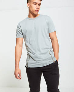 Boxy Hip Hop 250 Gsm camiseta de gran tamaño para hombre Drop Shoulder Graphic Heavyweight en blanco transpirable ropa de calle personalizada Camiseta de algodón - Product Image 3