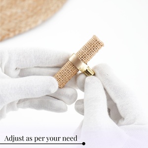 Tiradores y pomos de yute a granel para gabinetes de cocina, tiradores y pomos naturales duraderos y ajustables para muebles, venta al por mayor - Product Image 3