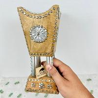 Brûleur d'encens religieux artisanal en bois de manguier, style arabe régional, le plus vendu, pour aromathérapie toutes saisons, Sam Global Export