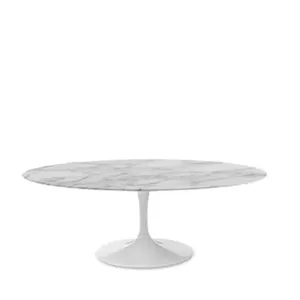 Table basse blanche en aluminium pour la maison, salon, usage décoratif, table centrale de forme ronde, grande taille - Product Image 1