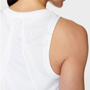 Débardeur Femme Décontracté Respirant de Haute Qualité Coupe Ajustée Coton/Polyester Logo Avant Faible MOQ Meilleure Vente - Product Image 4