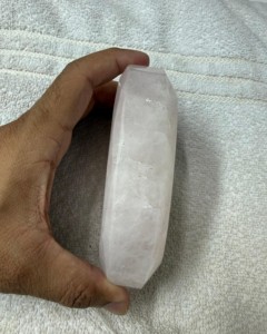 Quartz Clair Naturel, Coupe Ovale Émeraude Facettée, 5000 Ct, Pierre Précieuse Libre, Grande Taille, Pierre de Cristal Polie Transparente - Product Image 2