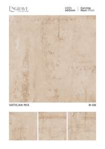 Azulejos de Porcelana Premium con Acabado Mate, 600X600MM 24X24, Azulejos de Cerámica Vitrificados para Pisos de Salas de Estar Modernas, Cocinas y Baños - Product Image 3