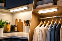 Lumière d'armoire CL10 avec 2 modes de couleur, matériau plastique, garantie 1 an
