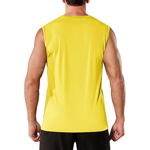 Débardeur de musculation pour hommes en coton blanc et noir de haute qualité avec logo personnalisé OEM, idéal pour la musculation et la salle de sport - Product Image 2